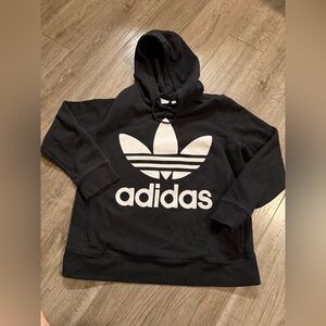 Adidas sweatshirt trefoil logo graphic hoodie large